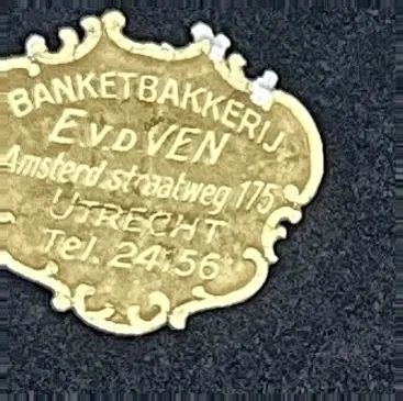 Sluitzegel Banketbakkerij E. v.d. Ven Utrecht
