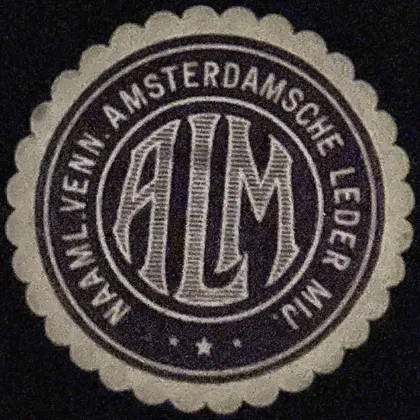 Sluitzegel Amsterdamsche Leder Maatschappij (ALM)