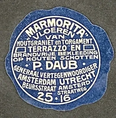 Marmorita Vloeren – P. Daub, Amsterdam & Utrecht