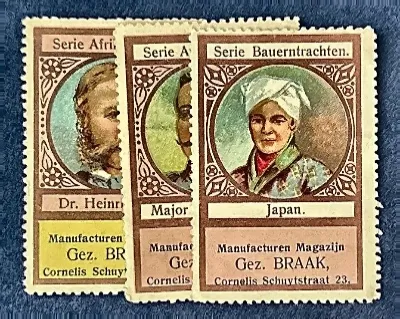 Sluitzegels Manufacturen Magazijn Gez. Braak – Serie Boerenkleding & Afrika