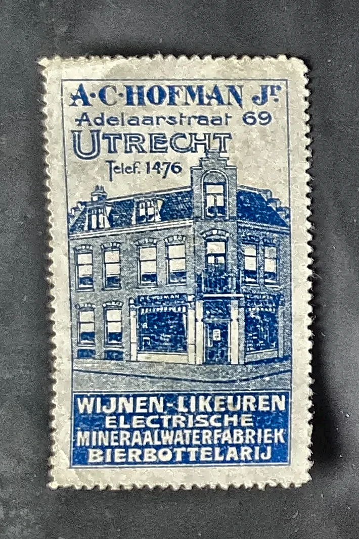 A.C. Hofman Jr. – Wijnen, Likeuren & Mineraalwaterfabriek Utrecht