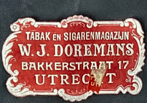 Sluitzegel Tabak- en Sigarenmagazijn W.J. Doremans Utrecht