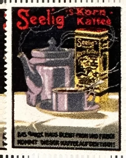 Seelig Korn-Kakao reclame sluitzegel