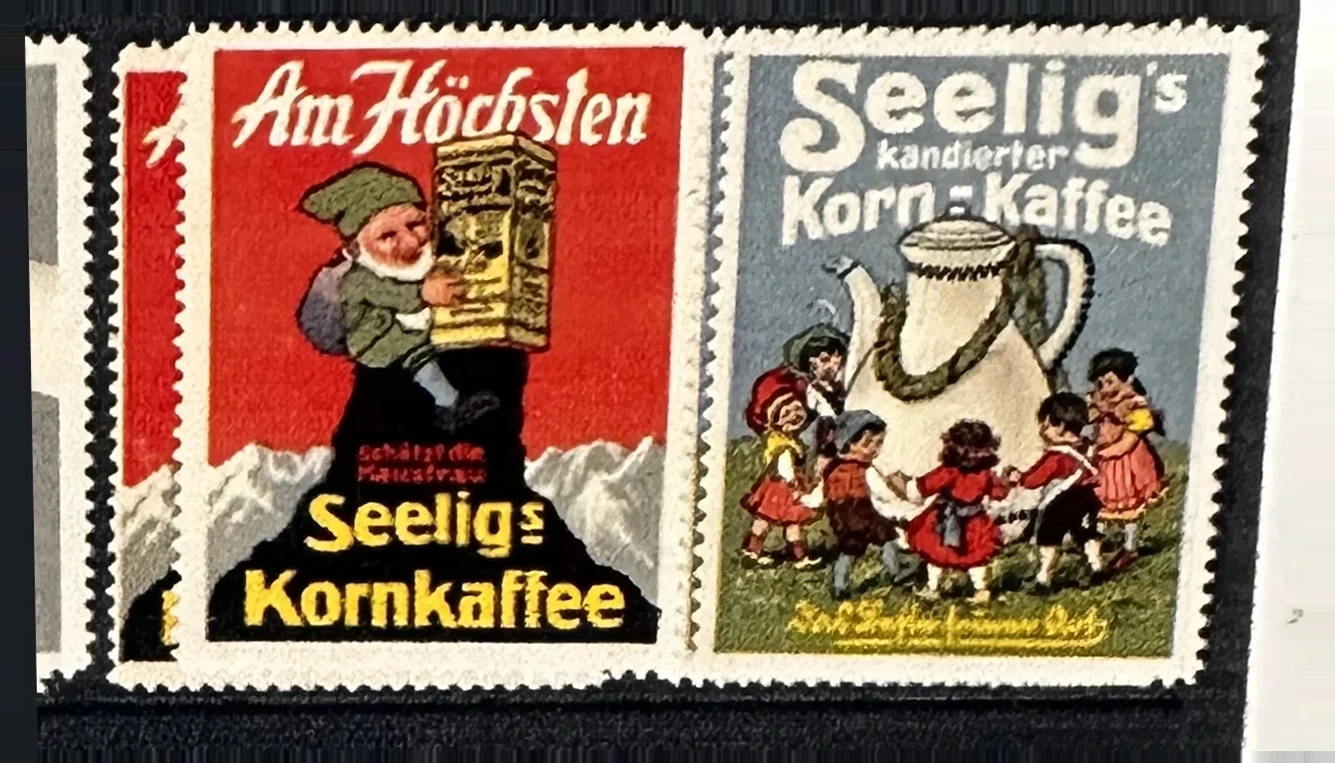 Seelig's Kandierter Korn-Kaffee — Reclamezegels