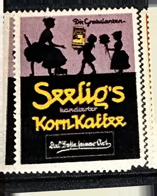 Seelig's KornKaffee – historische reclamezegel