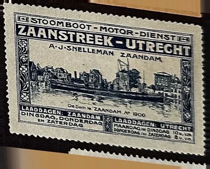 Stoomboot-Motordienst Zaanstreek–Utrecht, A.J. Snelleman Zaandam