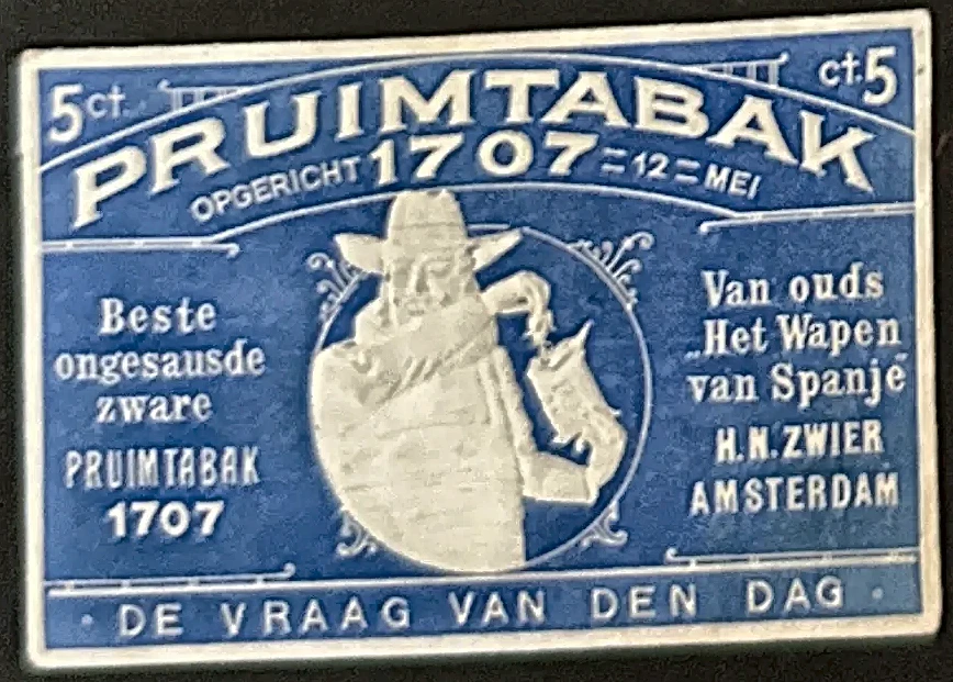 Pruimtabak 1707 – H.N. Zwier Amsterdam
