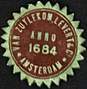 Sluitzegel Van Zuylekom, Levert & Co. Amsterdam, anno 1684