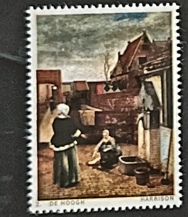 Sluitzegel met schilderij van Pieter de Hooch