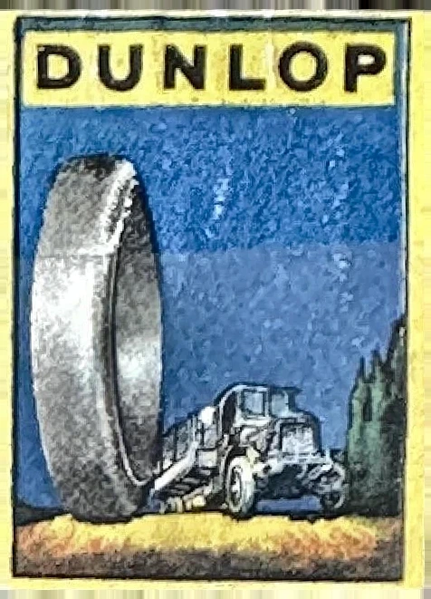 Dunlop banden reclame sluitzegel