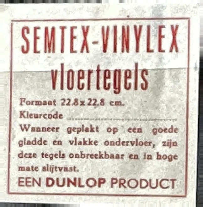 Semtex-Vinylex vloertegels – Een Dunlop Product
