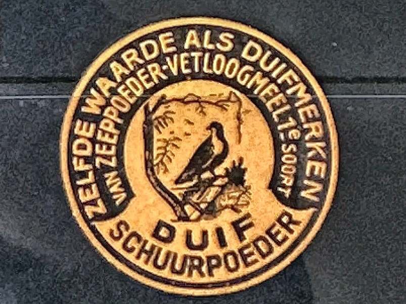 Duif Schuurpoeder — reclamesluitzegel