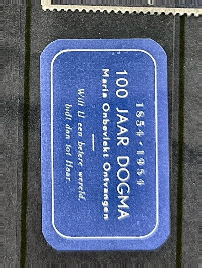 100 Jaar Dogma Maria Onbevlekt Ontvangen (1854-1954)