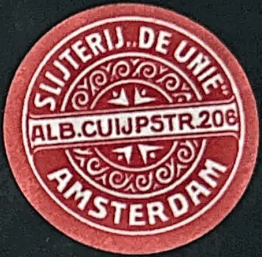 Sluitzegel Slijterij De Unie, Amsterdam