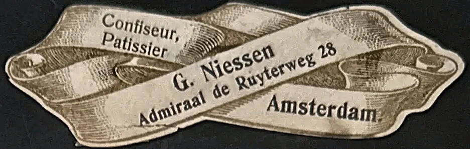 Sluitzegel G. Niessen Confiseur-Patissier Amsterdam