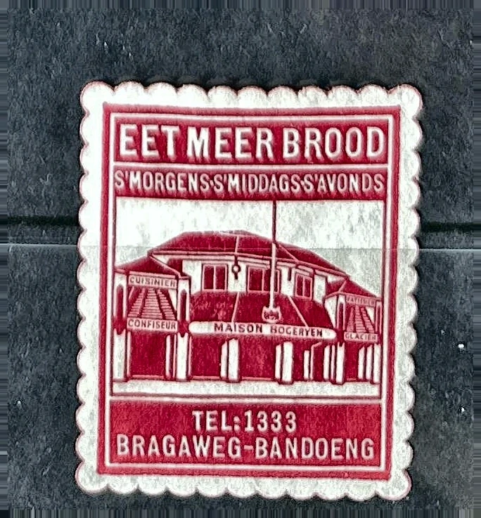 Sluitzegel Maison Hogeryen – Eet meer brood, Bandoeng
