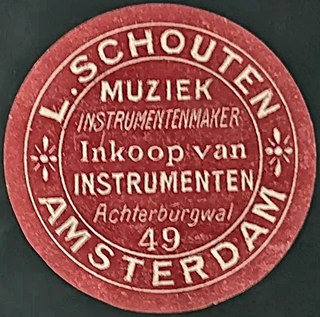 L. Schouten – Muziekinstrumentenmaker Amsterdam