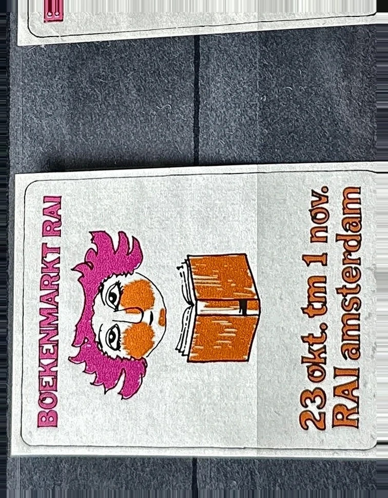 Boekenmarkt RAI Amsterdam – sluitzegel