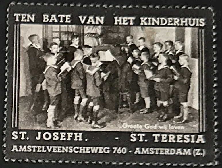 Sluitzegel ten bate van Kinderhuis St. Jozef – St. Teresia, Amsterdam