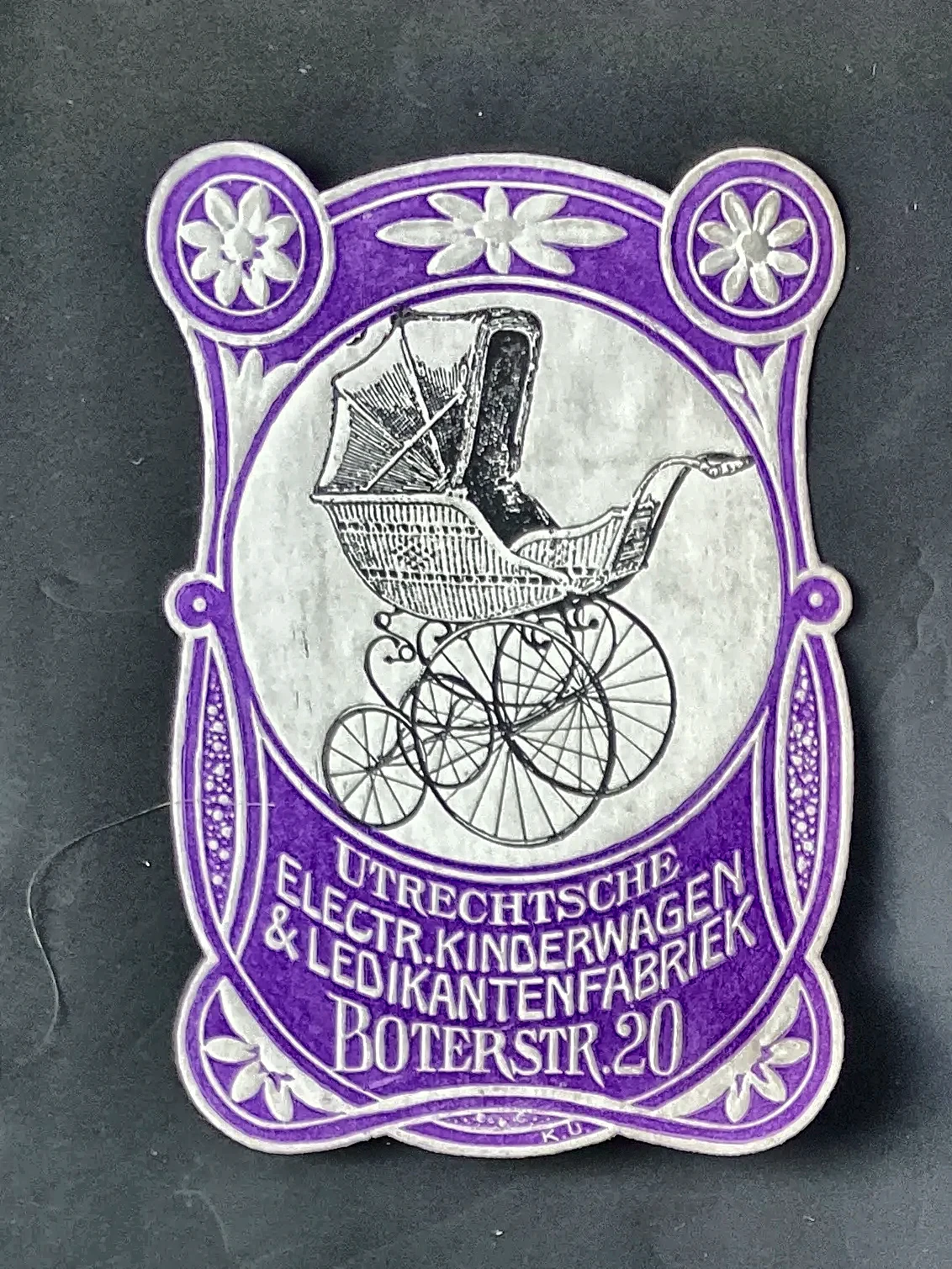 Utrechtsche Electr. Kinderwagen & Ledikantenfabriek – Boterstraat 20