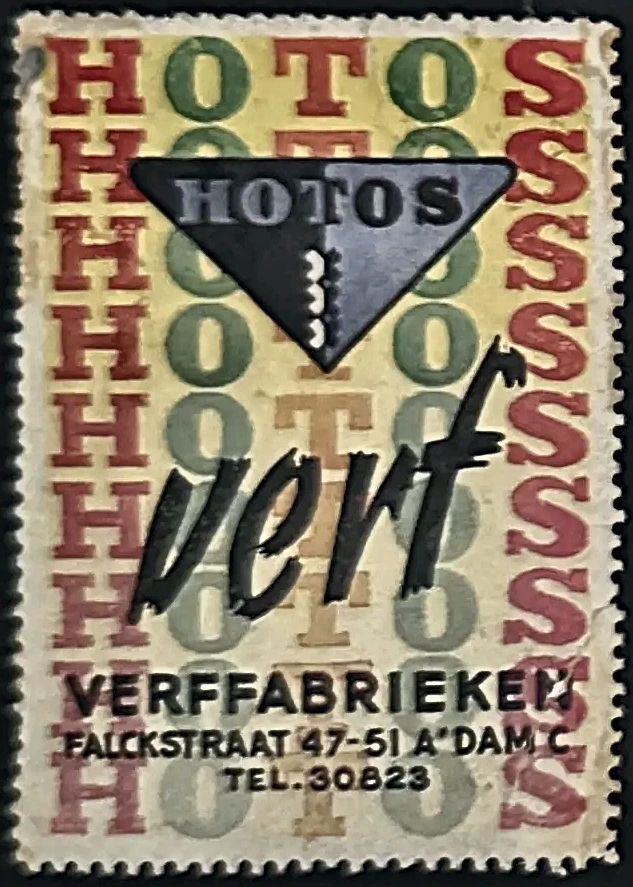 Hotos Verffabrieken Amsterdam – Reclamesluitzegel