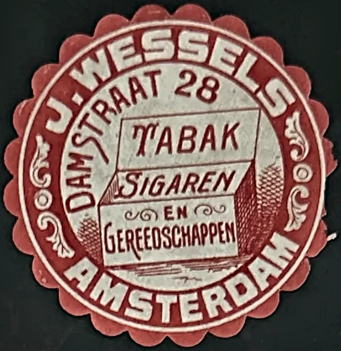 J. Wessels – Tabak & Sigaren, Damstraat 28 Amsterdam