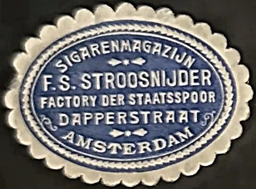 Sluitzegel Sigarenmagazijn F.S. Stroosnijder, Amsterdam