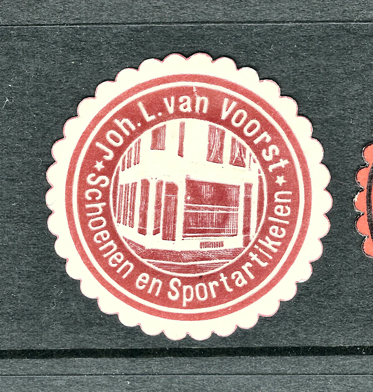 Sluitzegel Joh. L. van Voorst – Schoenen en Sportartikelen