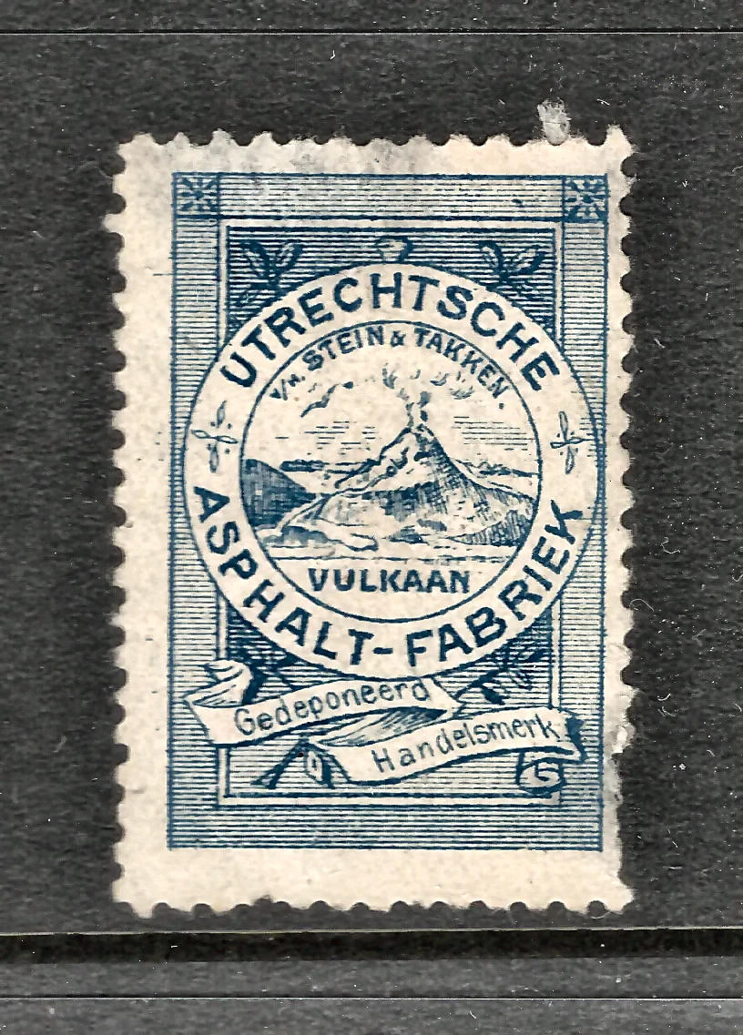 Utrechtsche Asphalt-Fabriek – Vulkaan handelsmerk