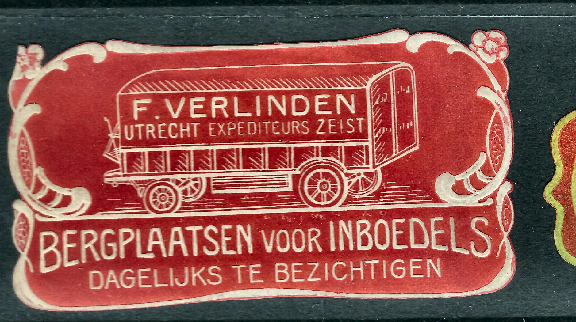 Sluitzegel F. Verlinden Expediteurs Utrecht-Zeist