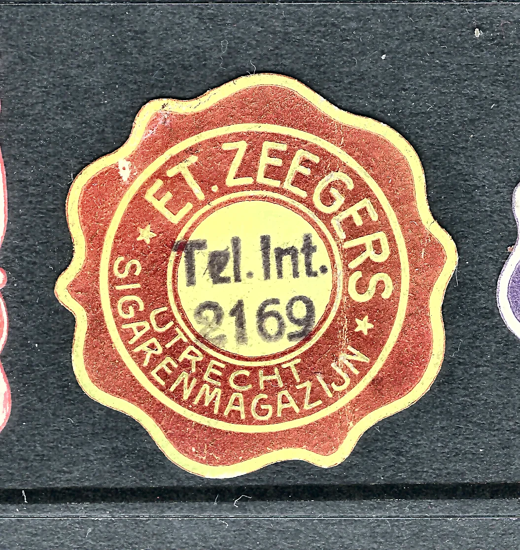 Sluitzegel E.T. Zeegers Sigarenmagazijn Utrecht