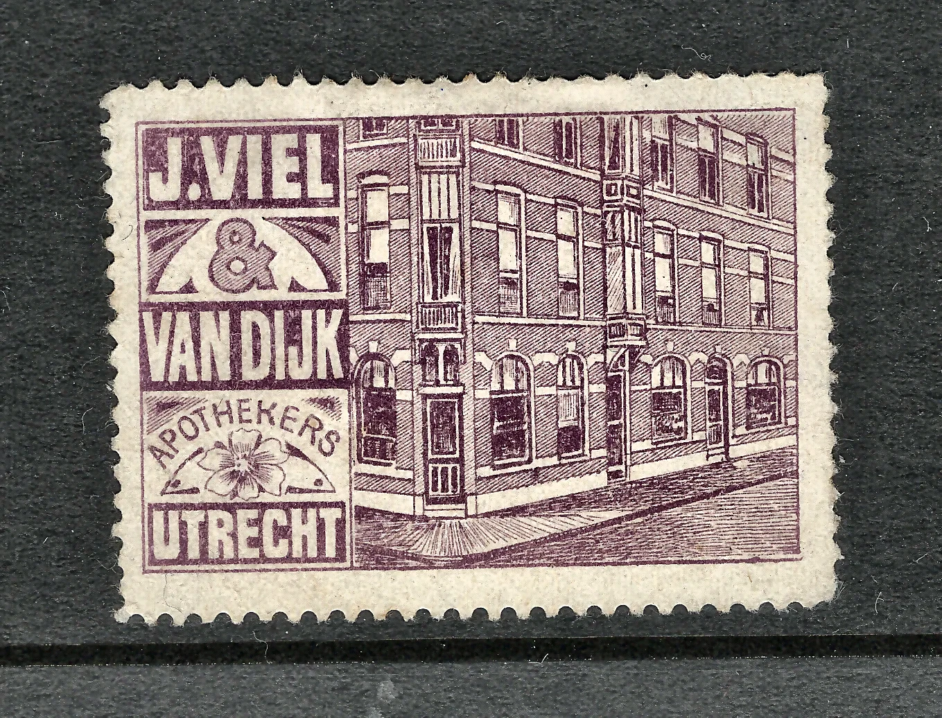 Sluitzegel Apothekers J. Viel & Van Dijk Utrecht