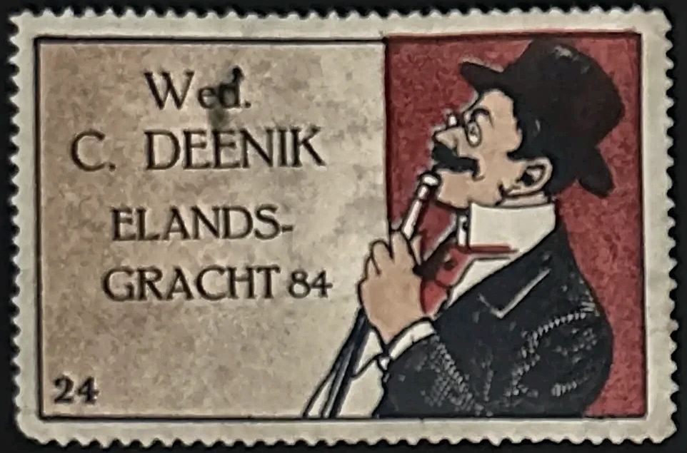 Sluitzegel Wed. C. Deenik – Elandsgracht 84 Amsterdam