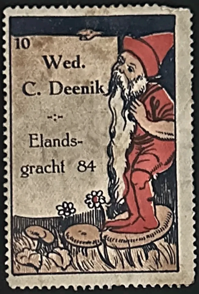 Sluitzegel Wed. C. Deenik – Elandsgracht 84 Amsterdam