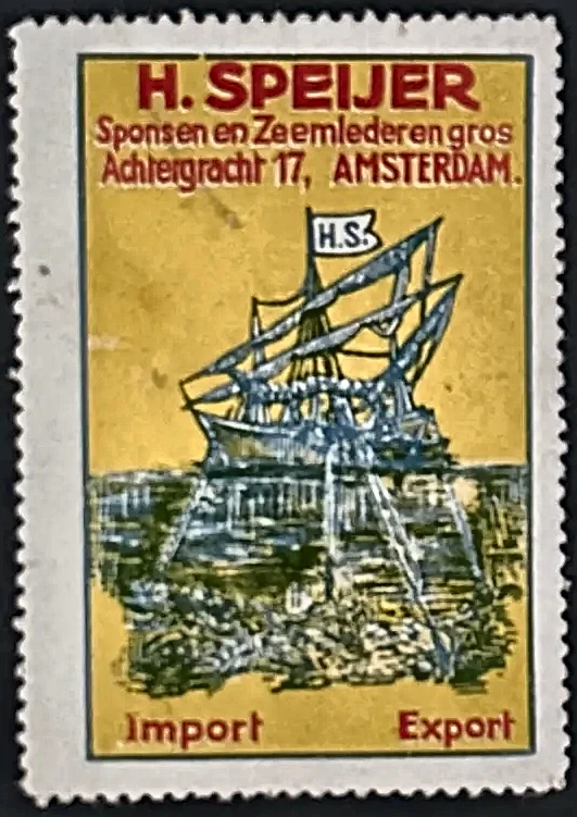 H. Speijer – Sponsen en Zeemleder Groothandel Amsterdam
