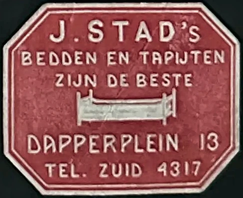 J. Stad's Bedden en Tapijten – Dapperplein Amsterdam