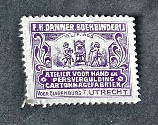 F.H. Danner Boekbinderij Utrecht – Reclamesluitzegel
