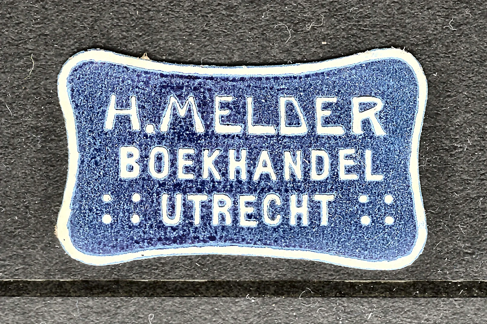 Sluitzegel Boekhandel H. Melder Utrecht
