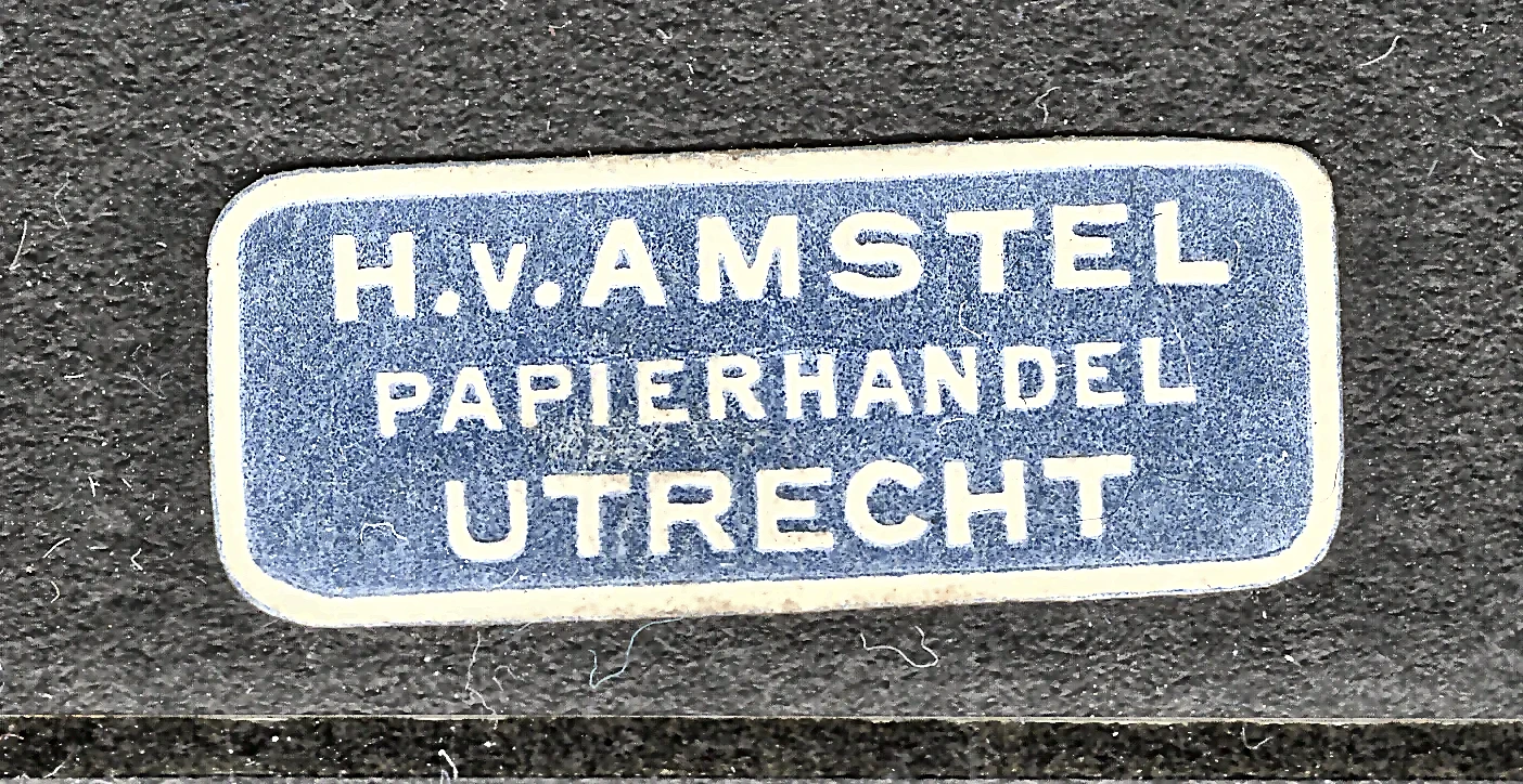 Sluitzegel H.V. Amstel Papierhandel Utrecht