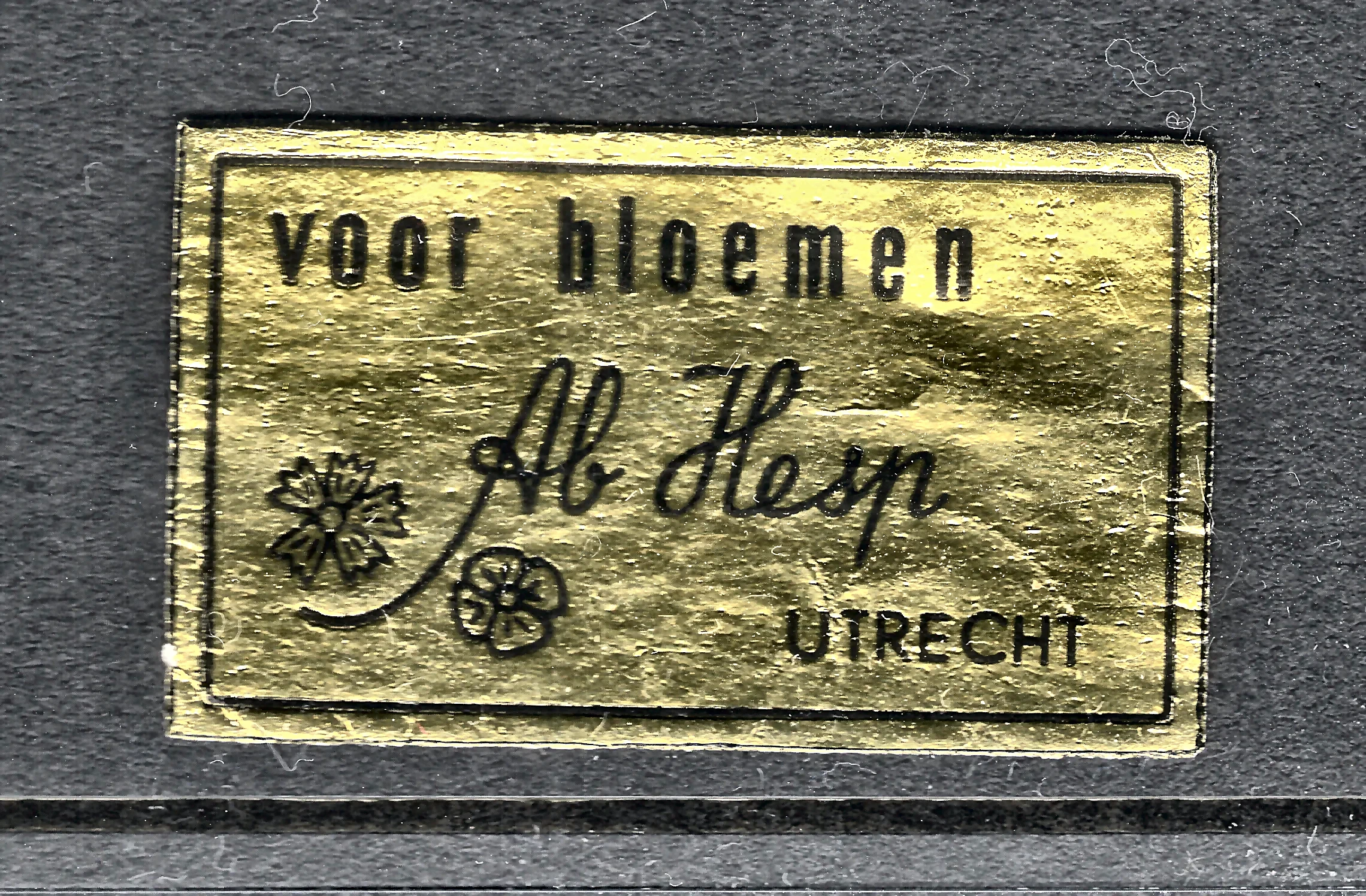 Sluitzegel Bloemenwinkel Ab Hesp Utrecht