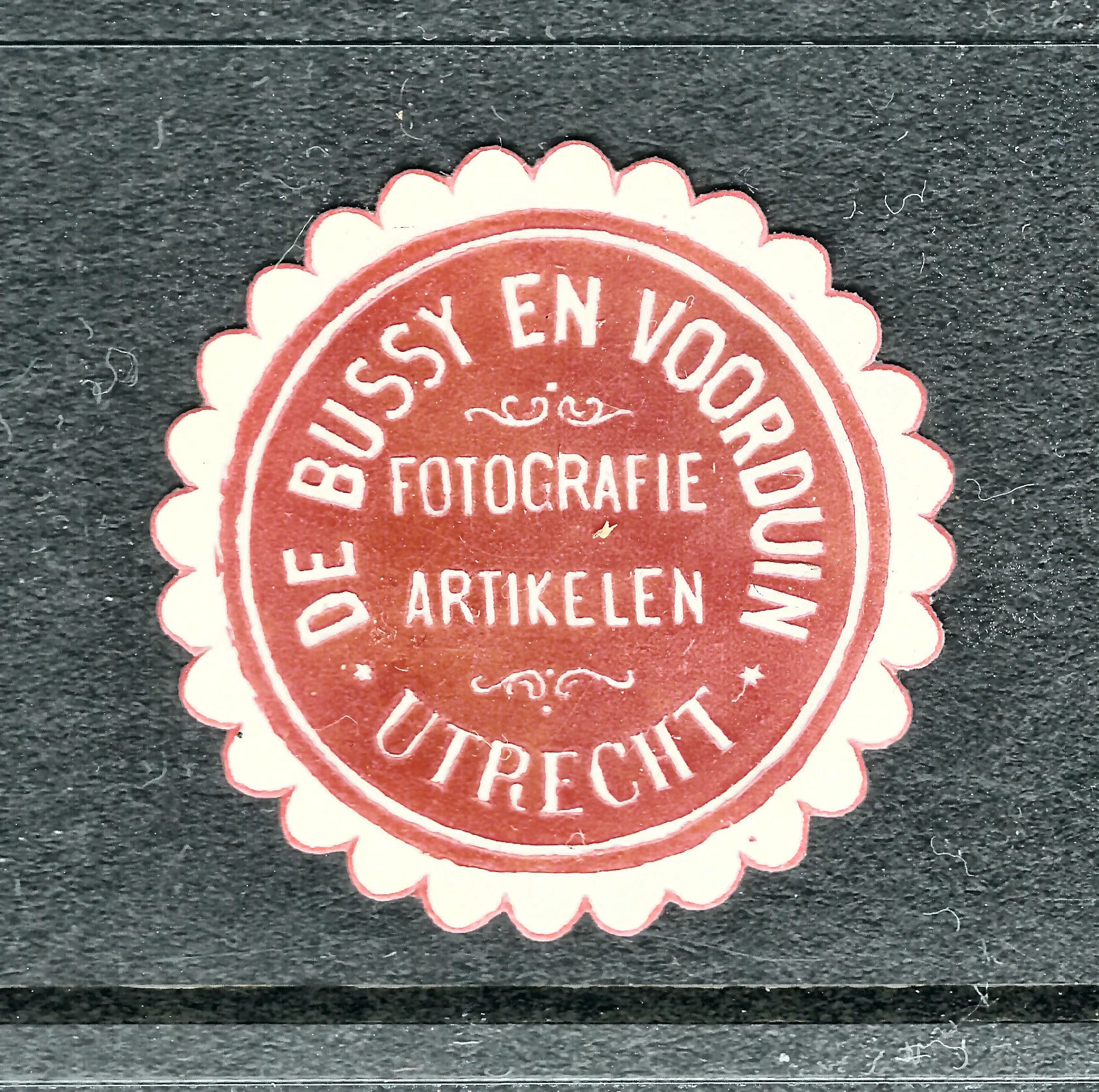 Sluitzegel De Bussy en Voorduin – Fotografie Artikelen, Utrecht