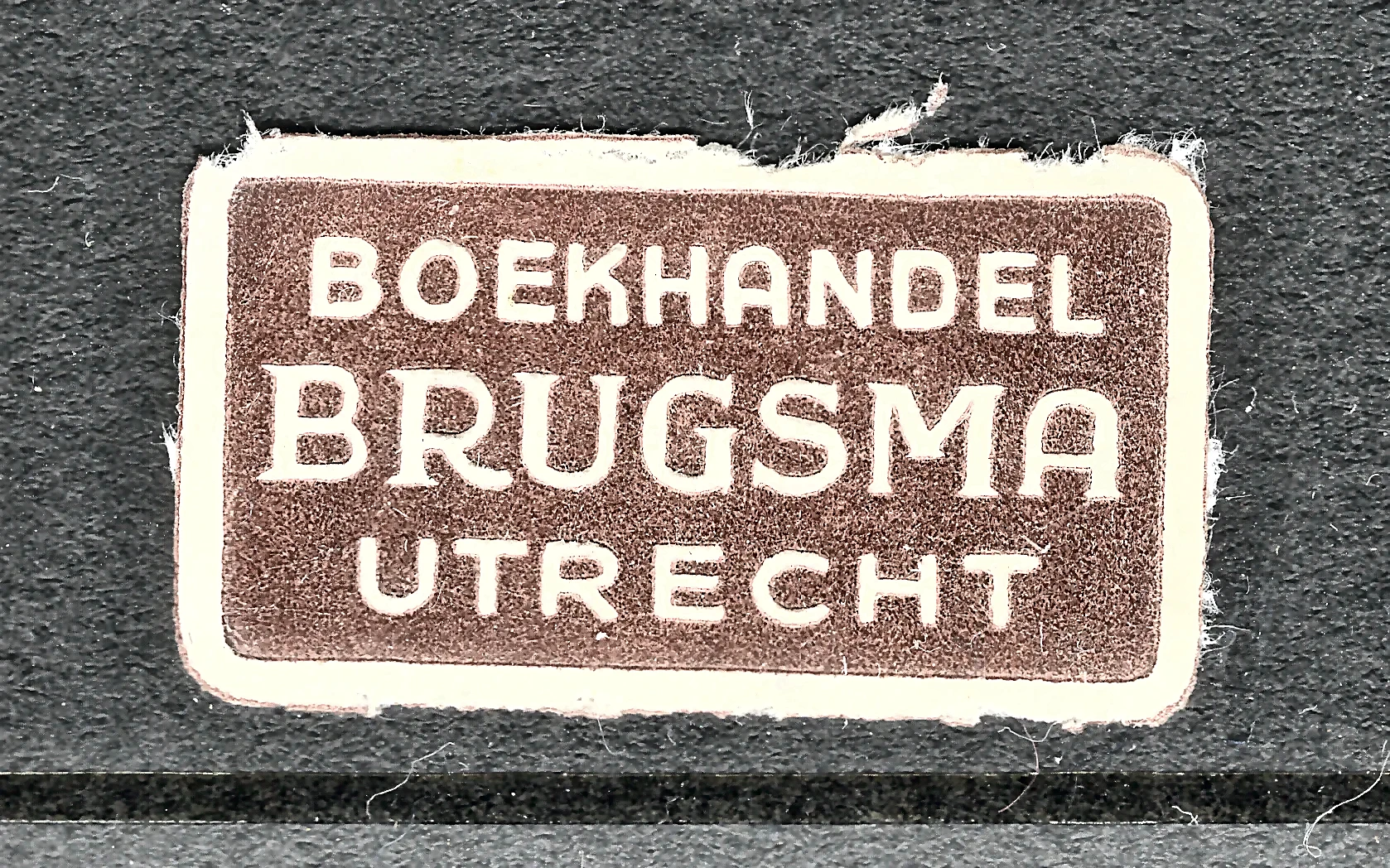 Sluitzegel Boekhandel Brugsma Utrecht
