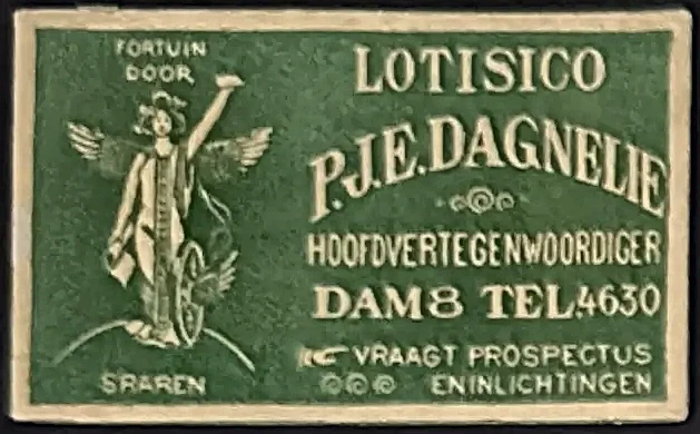 Sluitzegel Lotisico – P.J.E. Dagnelie, Hoofdvertegenwoordiger Amsterdam