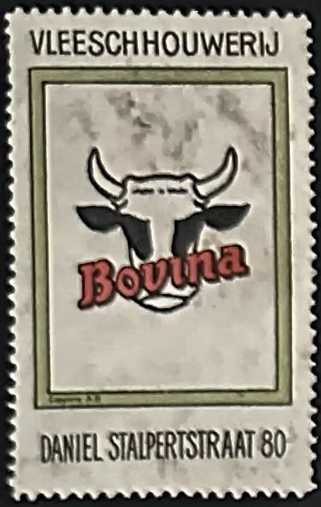 Sluitzegel Vleeschhouwerij Bovina, Den Haag