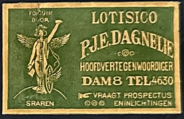 Lotisico – P.J.E. Dagnelie, Hoofdvertegenwoordiger Amsterdam