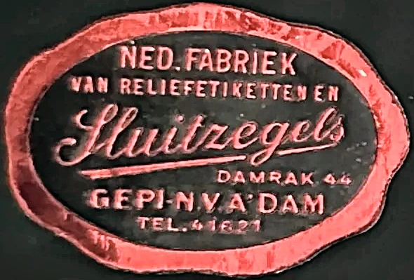 Gepi N.V. – Ned. Fabriek van Reliëfetiketten en Sluitzegels, Amsterdam