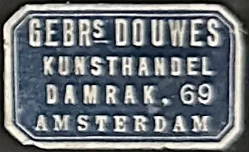 Sluitzegel Gebr. Douwes Kunsthandel Amsterdam