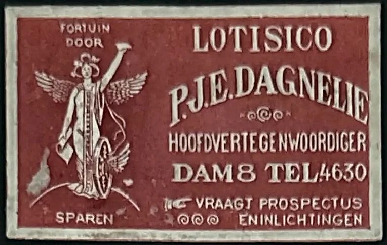 Sluitzegel Lotisico – P.J.E. Dagnelie, Amsterdam
