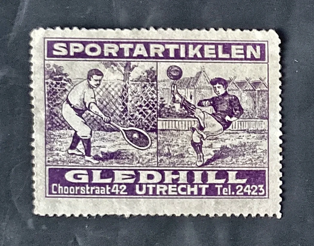 Gledhill Sportartikelen Utrecht – Reclamesluitzegel