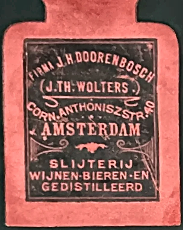 Sluitzegel Firma J.H. Doorenbosch – Slijterij Amsterdam